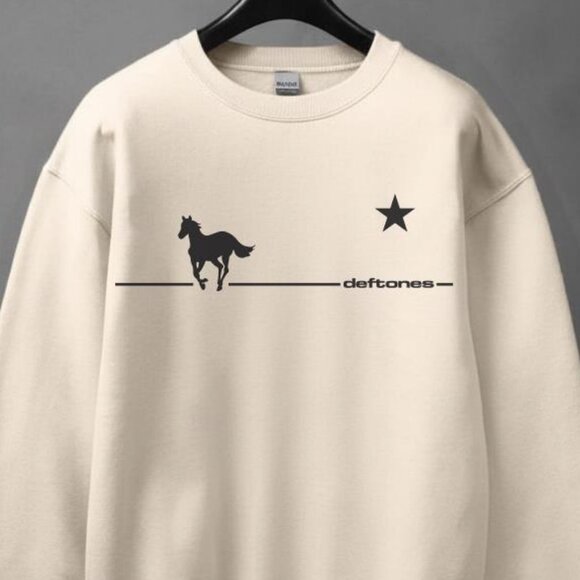 Vintage Y2K White Pony Album Band Deftones Sweatshirt, Retro Deftones Sweater - Picture 2 of 4